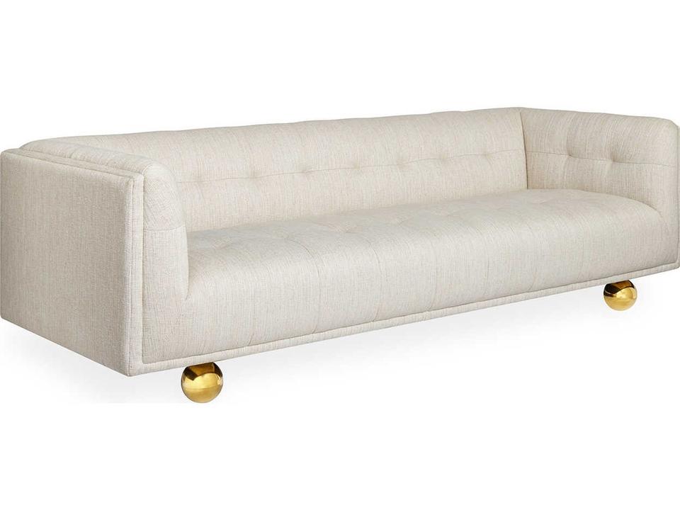 Claridge Belfast Stone White Upholstered Sofa
