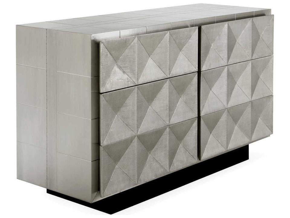 Talitha 6-Drawers Silver Double Dresser