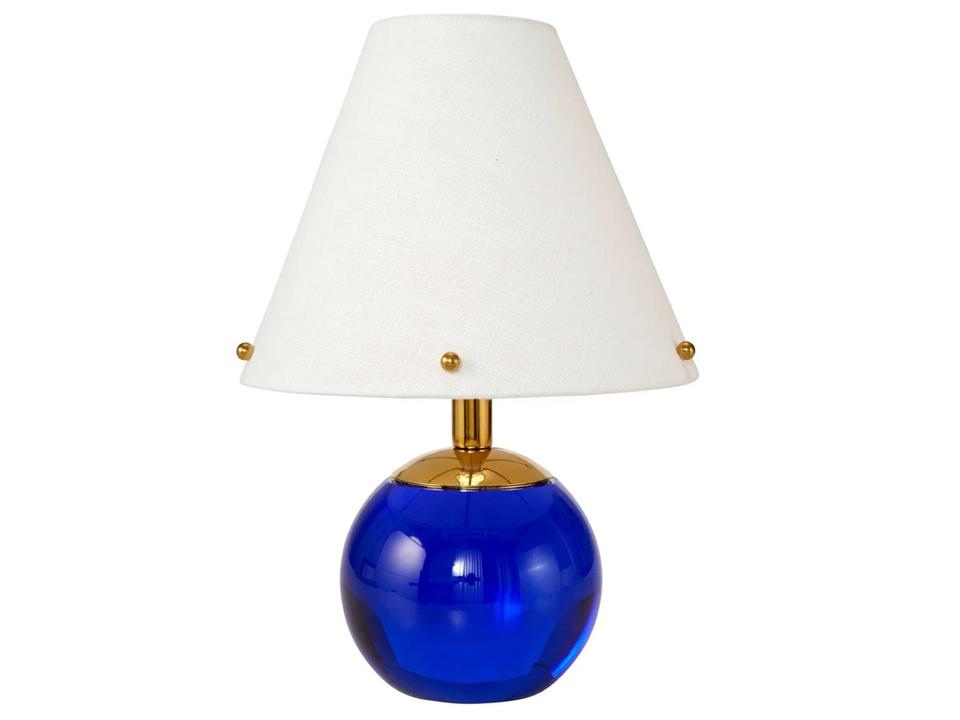 Belvedere Blue Crystal Table Lamp