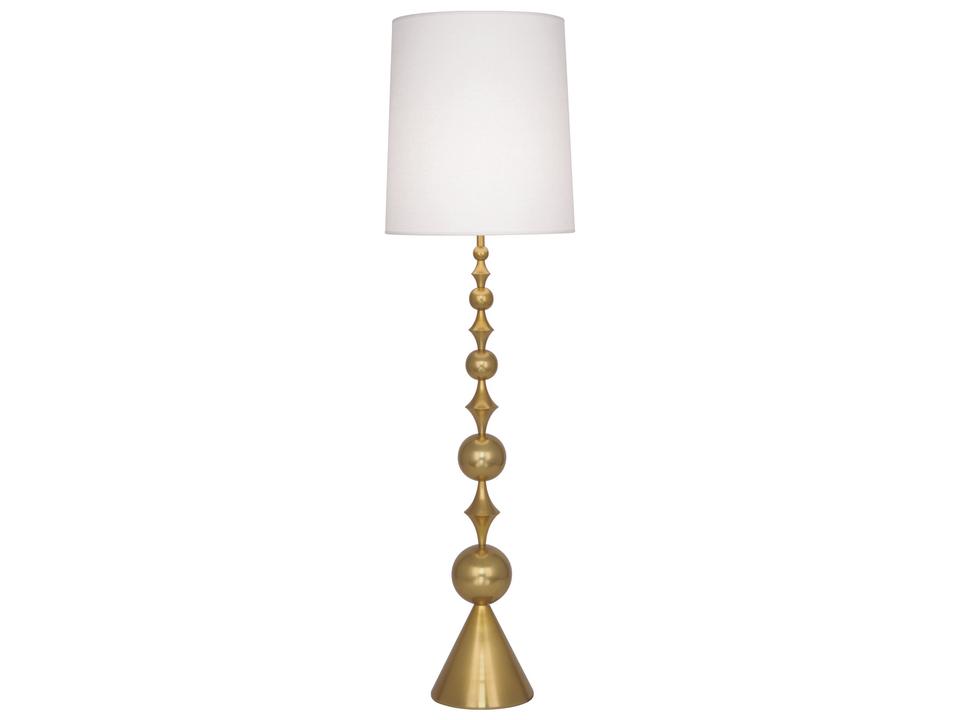 Harlequin Floor Lamp Antique Brass Modern
