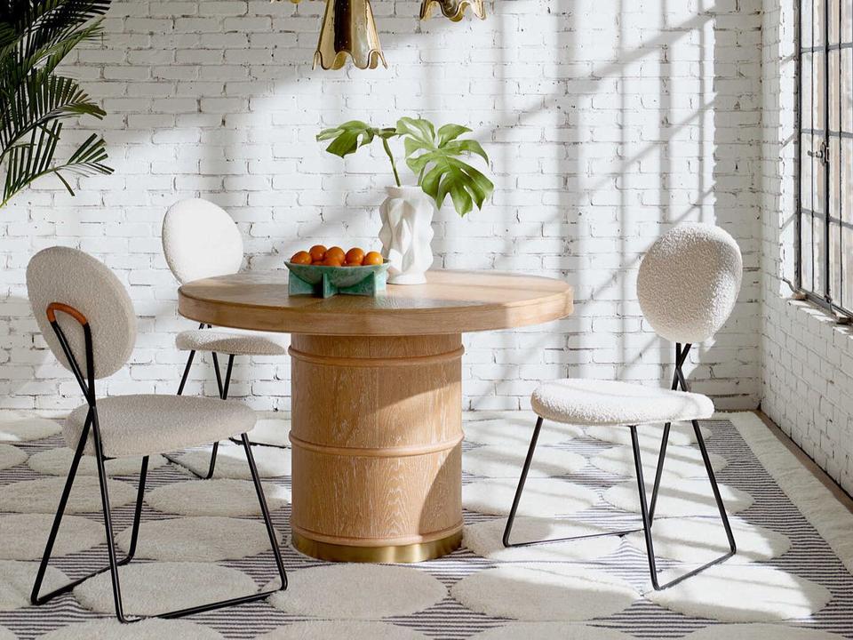 Caprice Brown Oak Dining Room Set
