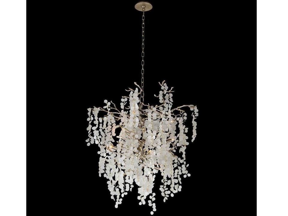 Shiro-Noda 11-Light Crystal Chandelier in Champagne Finish