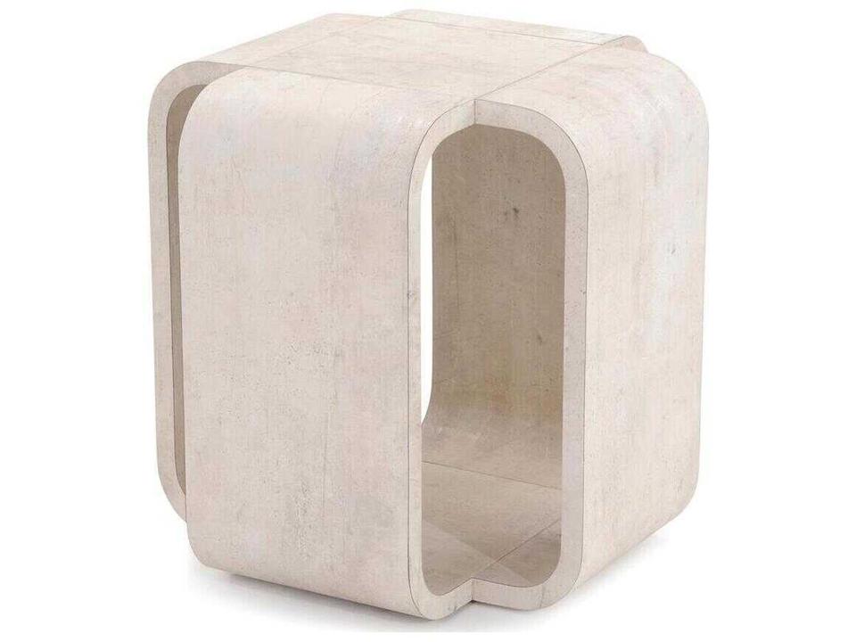 Chalonne Square End Table in Tiza Gesso Wood