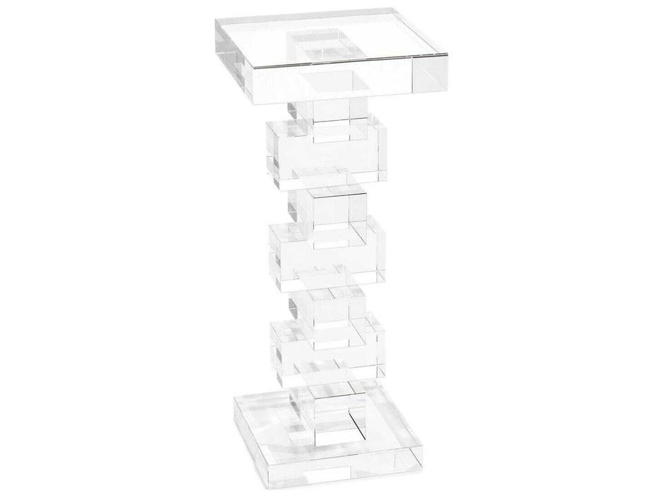 Crystal Cube Martini Side Table