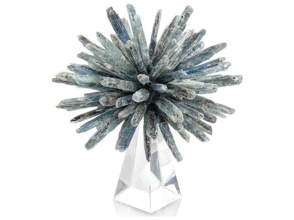 Kyanite Star on Crystal Decorative Accessory in Silvery Blue