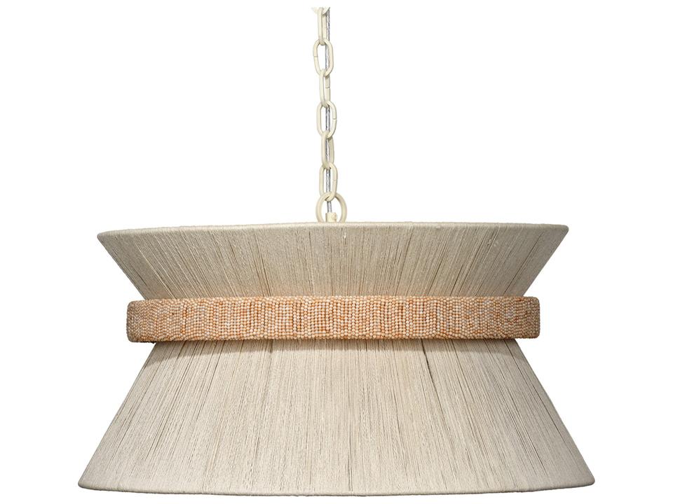 Corset 3- Light Cream Off White Drum Chandelier