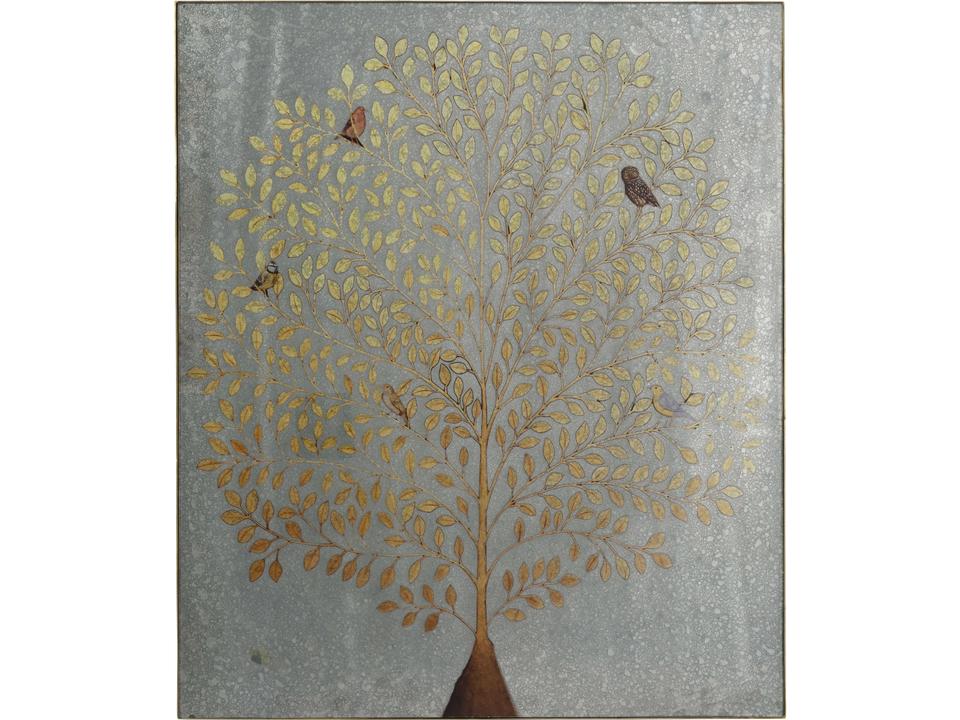 Provenance Glass Rectangle Wall Art with Tree of Life Motif