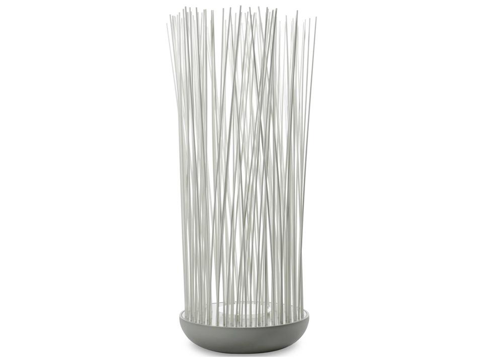 Don't Touch Integrated LED Floor Lamp in Matte White and Grey