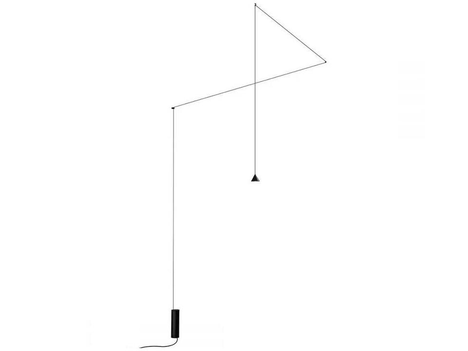 Filomena Black LED Integrated Floor Lamp with Dimmable Foot Switch