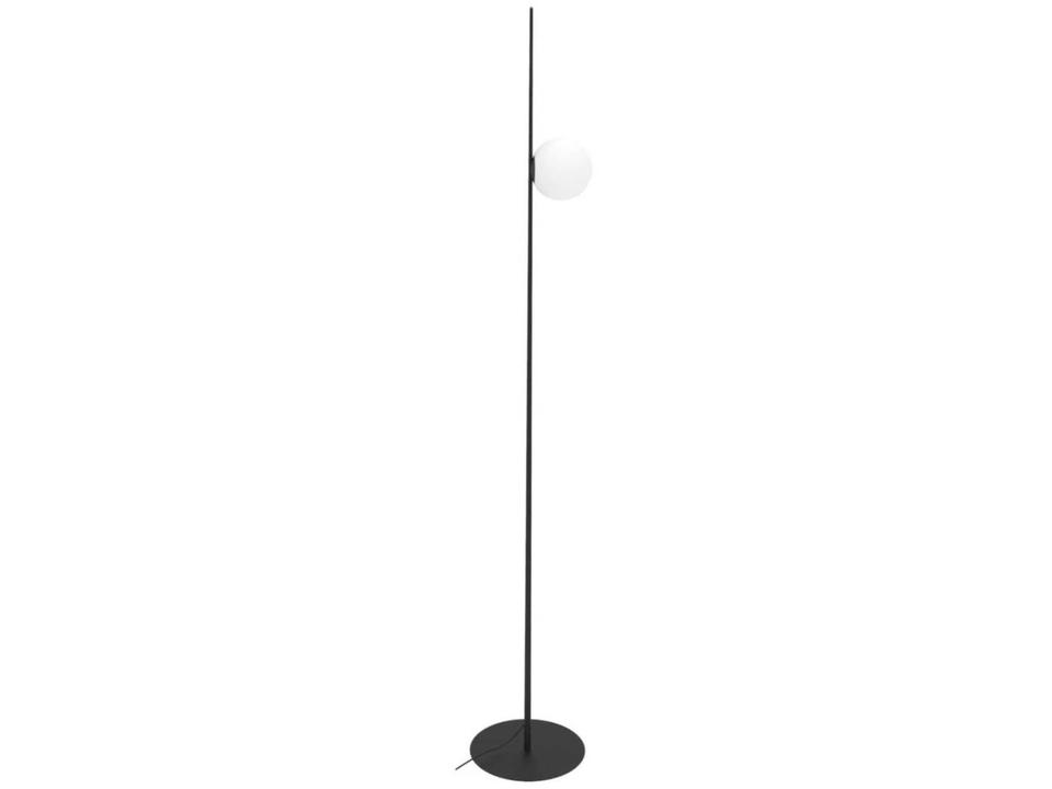 Atmosphere Floor Lamp with Matte White Diffuser in Matte Black