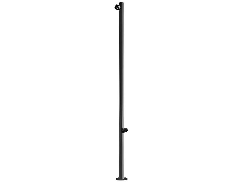 Jaco 2-Light Outdoor LED Floor Lamp in Mineral Brown Aluminum