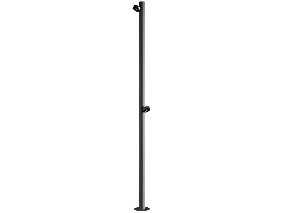 Jaco LED Outdoor Floor Lamp in Mineral Brown Aluminum