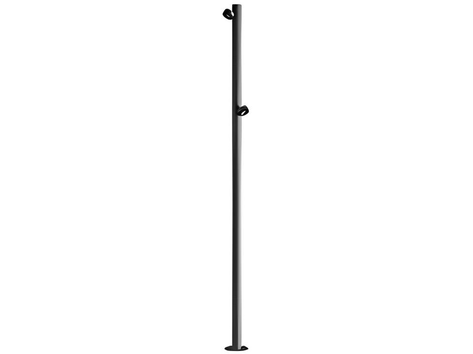 Jaco Outdoor Floor Lamp in Mineral Brown Aluminum