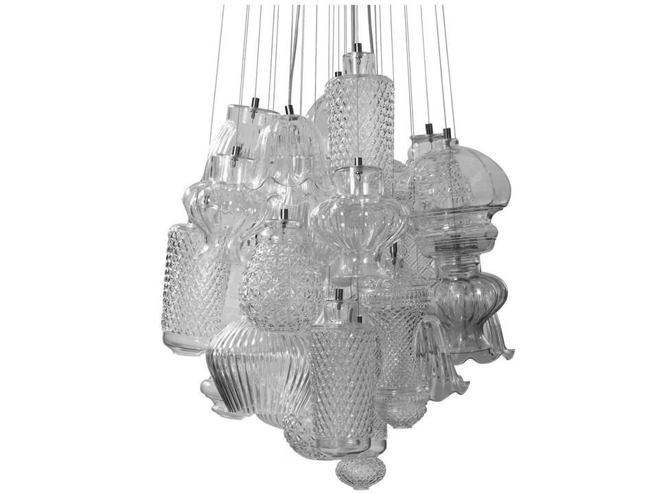 Ceraunavolta 4-Light Multi Light Pendant in Transparent Glass