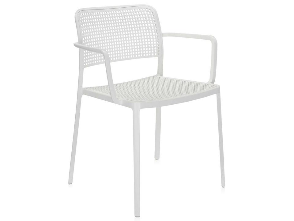 Audrey White Aluminum Polypropylene Dining Chair
