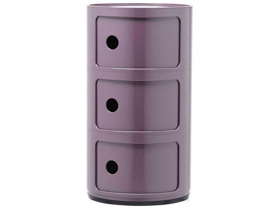 Componibili Classic 2-Element Round Storage Module in Violet