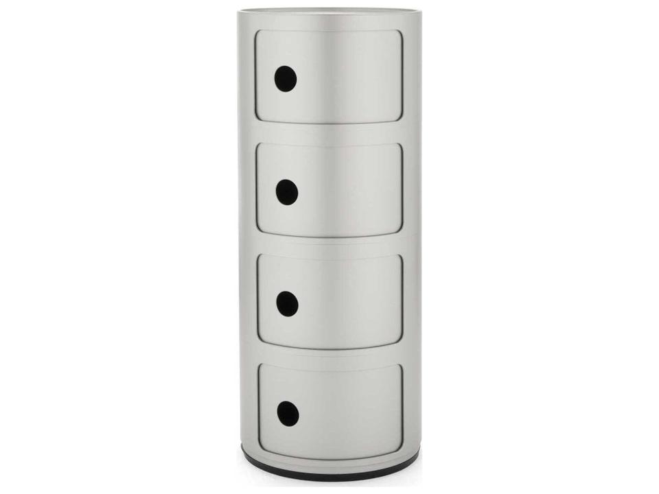 Componibili Recycled 4-Element Storage Unit in Silver