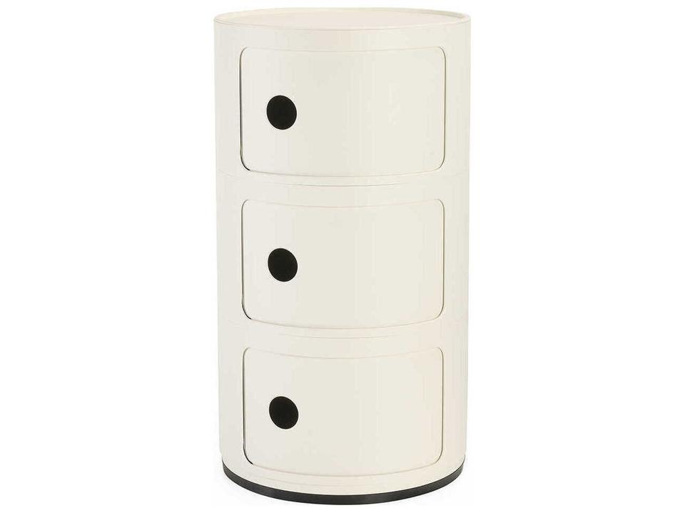 Componibili 3-Element Storage Module in Matte White