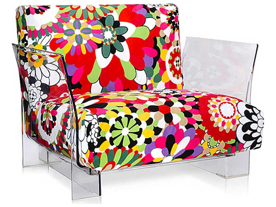Pop Missoni Purple Fabric Accent Chair
