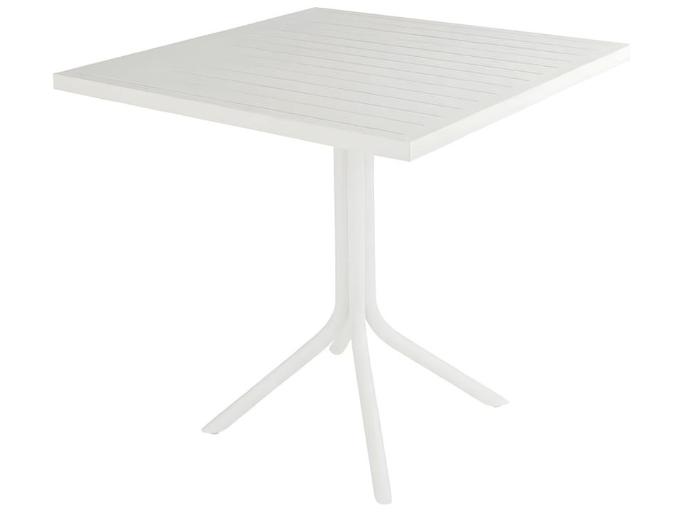 Café 30 Inch Square Bistro Table in Cafe White