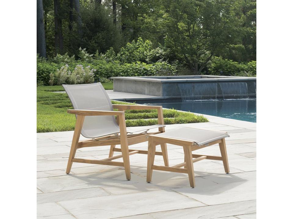 Marin Teak Sling Lounge Set