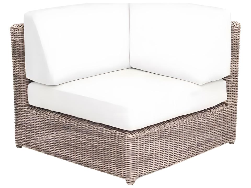 Sag Harbor Wicker Cushion Corner Lounge Chair