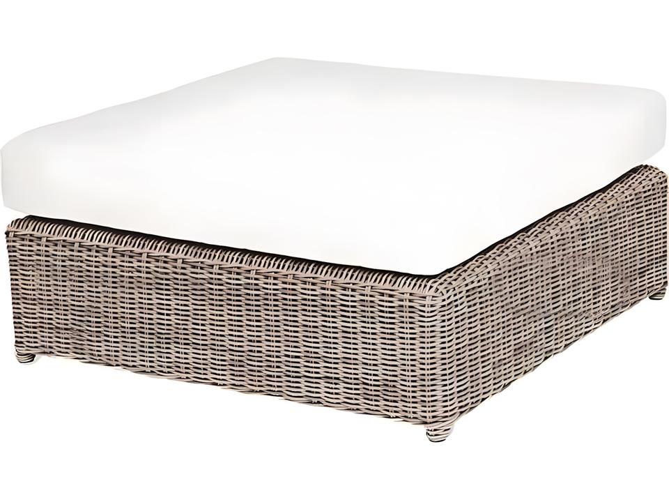 Sag Harbor Wicker Cushion Ottoman