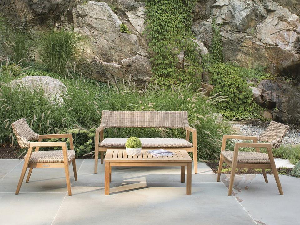 Spencer Teak Wicker Lounge Set