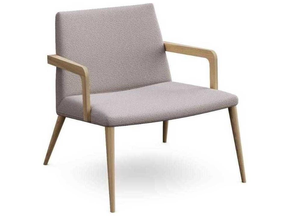 Nordic Plus Alpine Wave Accent Chair in Natural with Piled Oak Wood