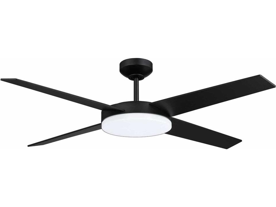 Lighting Lopro 52-Inch 4-Blade Indoor Ceiling Fan in Matte Black