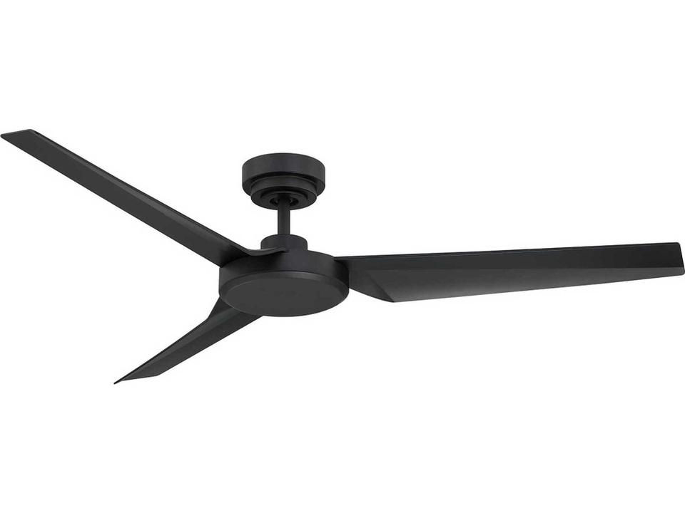 Lighting Learic 52-Inch 3-Blade DC Motor Ceiling Fan in Matte Black