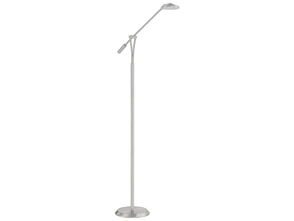 Lahoya LED Floor Lamp Color Changing Satin Nickel