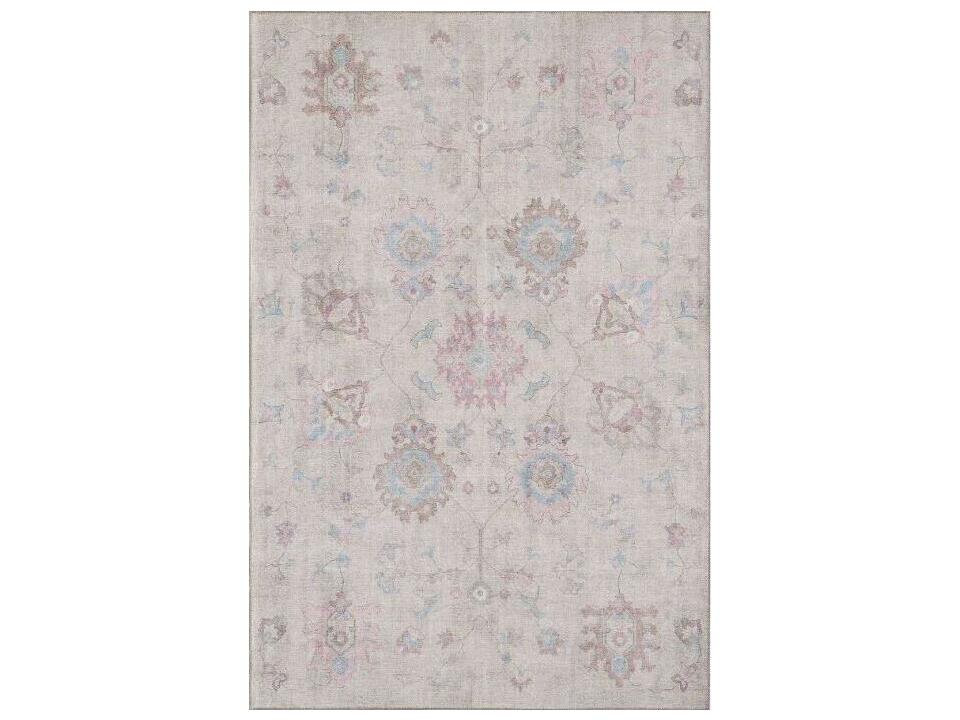 London Floral Indoor Area Rug in Chartreuse with Botanical Pattern