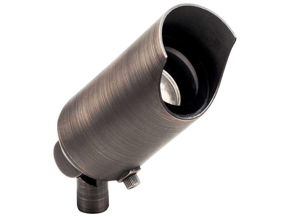 1-Light Outdoor Landscape Accent Spot Light in Centennial Brass