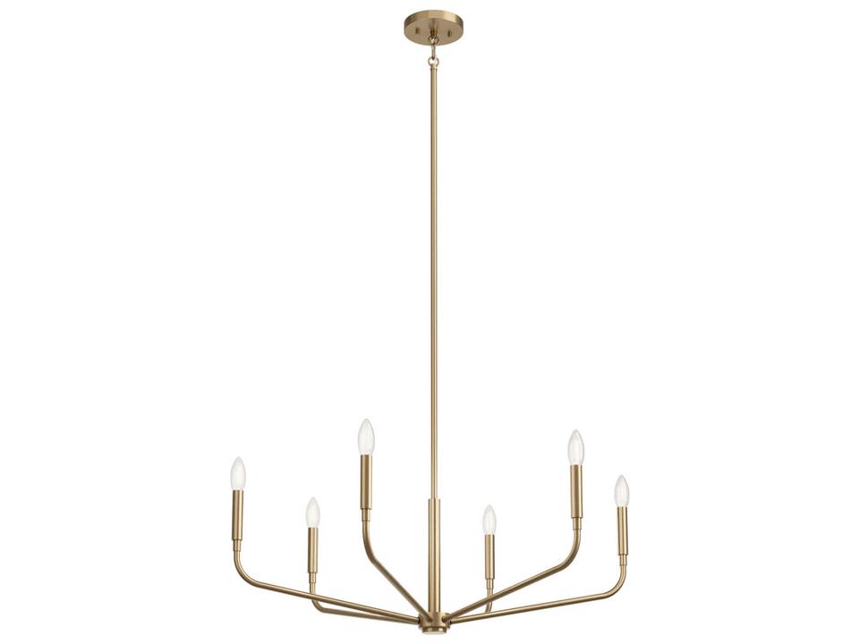 Madden 6-Light Chandelier in Champagne Bronze