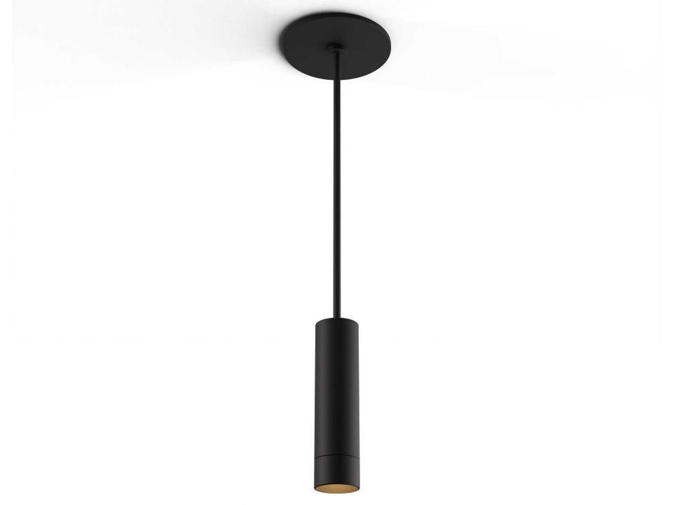 Combi Cylinder Pendant Light 6-Inch Matte Black