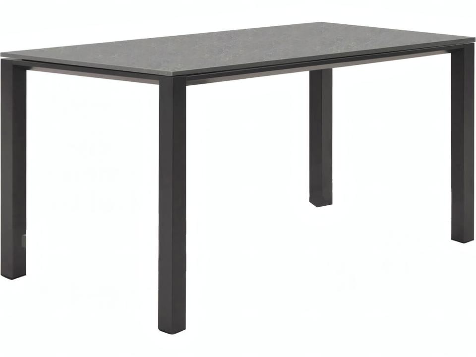 Concept 36 Inch Square Ceramic Top Dining Table in Lava