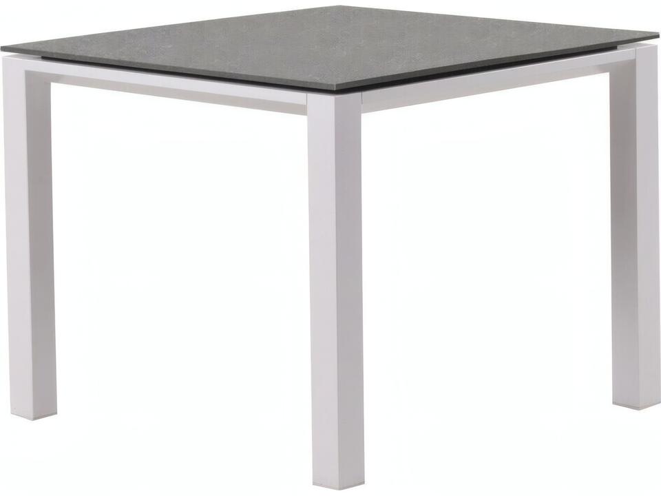 Concept 83-Inch Rectangular Ceramic Top Dining Table in White