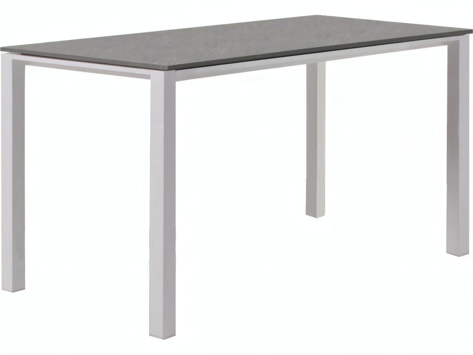 Concept 71 Inch Rectangular Ceramic Top Dining Table in White