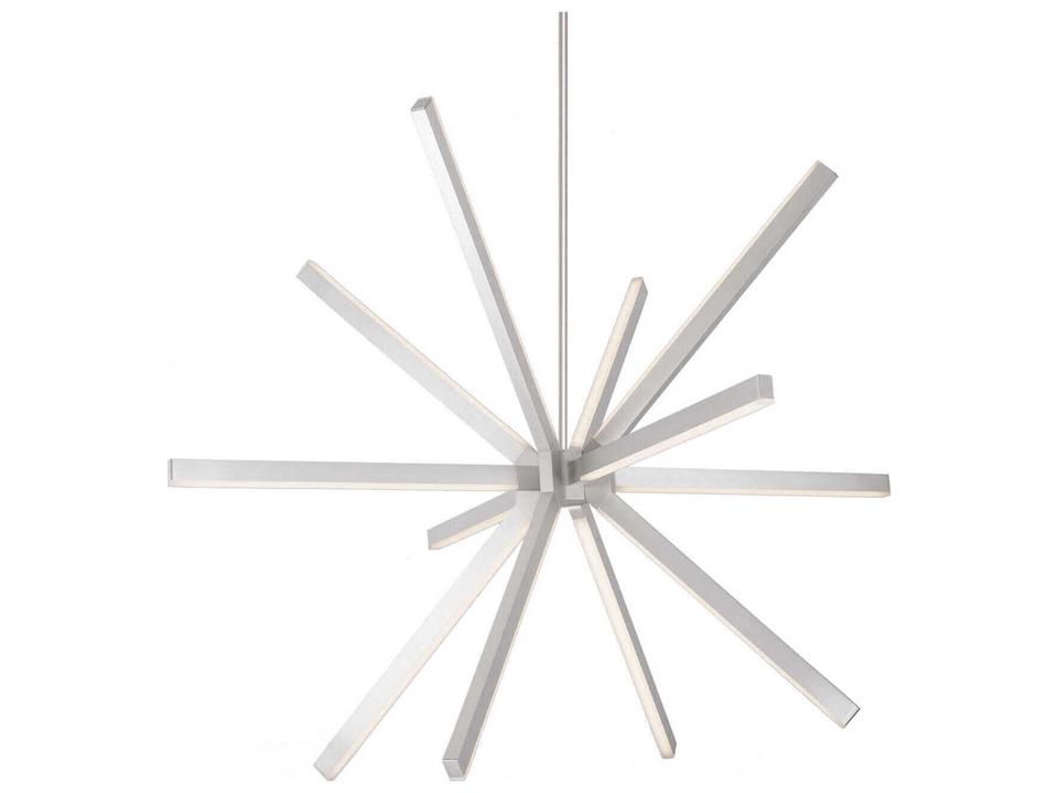 Sirius LED Sputnik Chandelier in Brushed Nickel