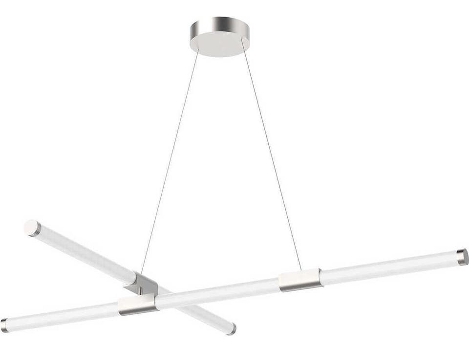 Akari LED Linear Chandelier in Brushed Nickel