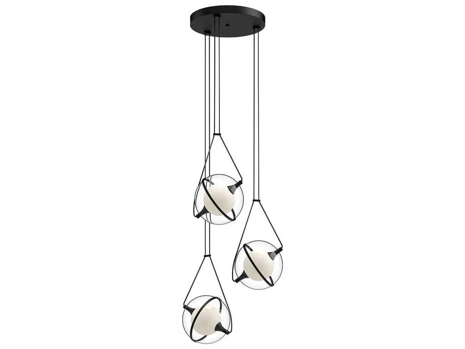 Aries Black Geometric Globe Chandelier