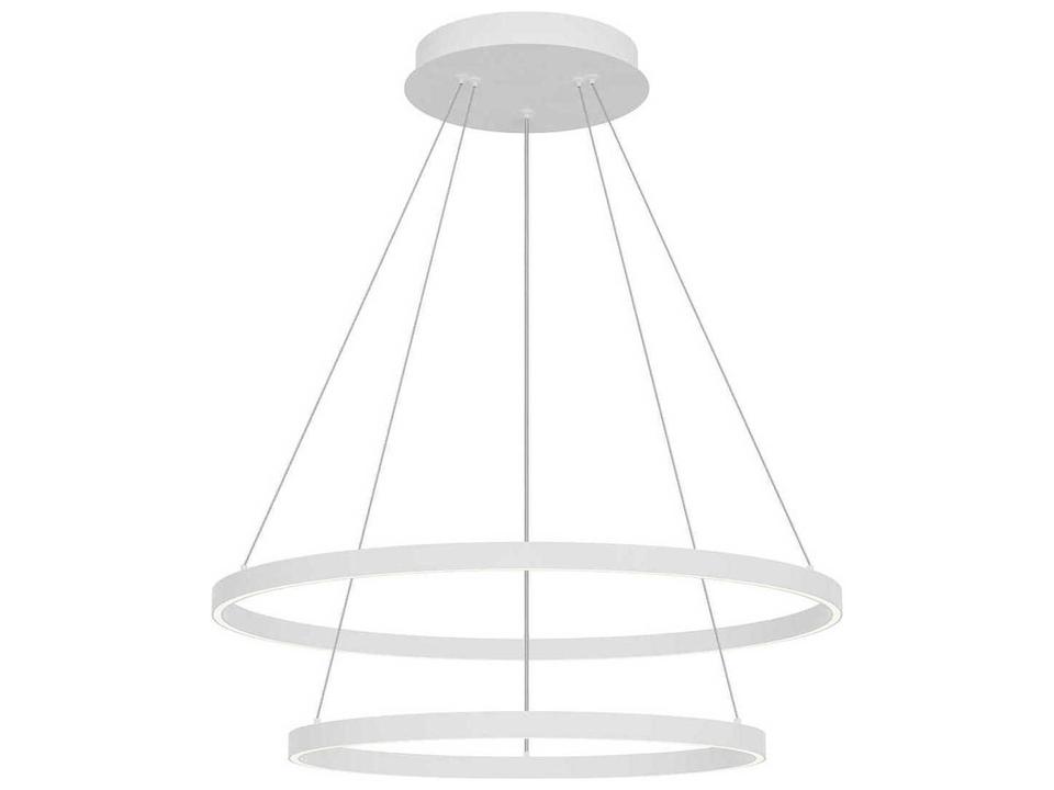 Cerchio White Round LED Chandelier