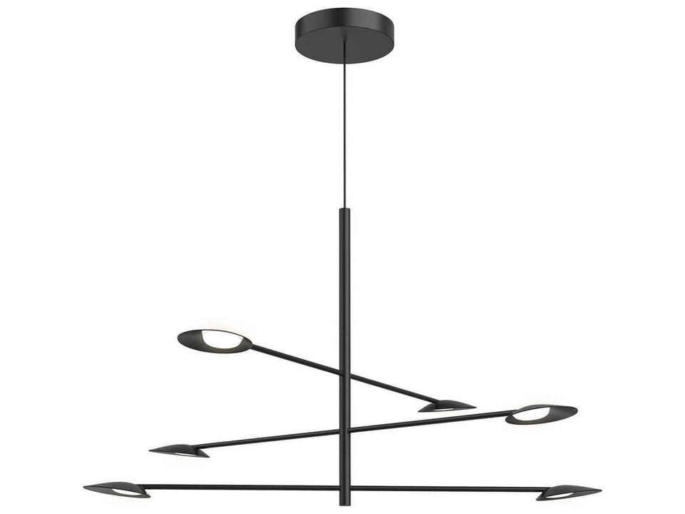 Rotaire LED Chandelier Modern Black Pendant