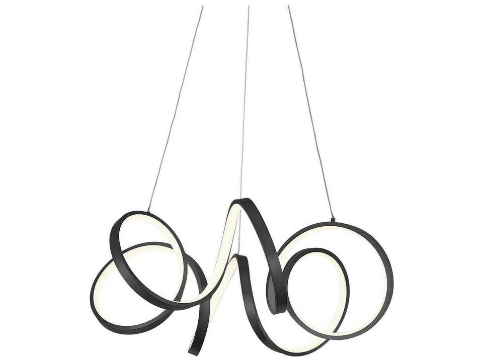 Synergy 24-Inch LED Chandelier in Black