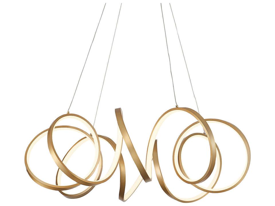 Synergy Integrated LED Chandelier in Antique Brass