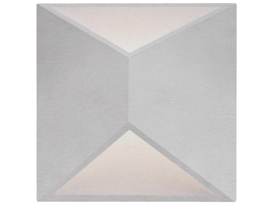 Indio Brushed Nickel White Wall Sconce