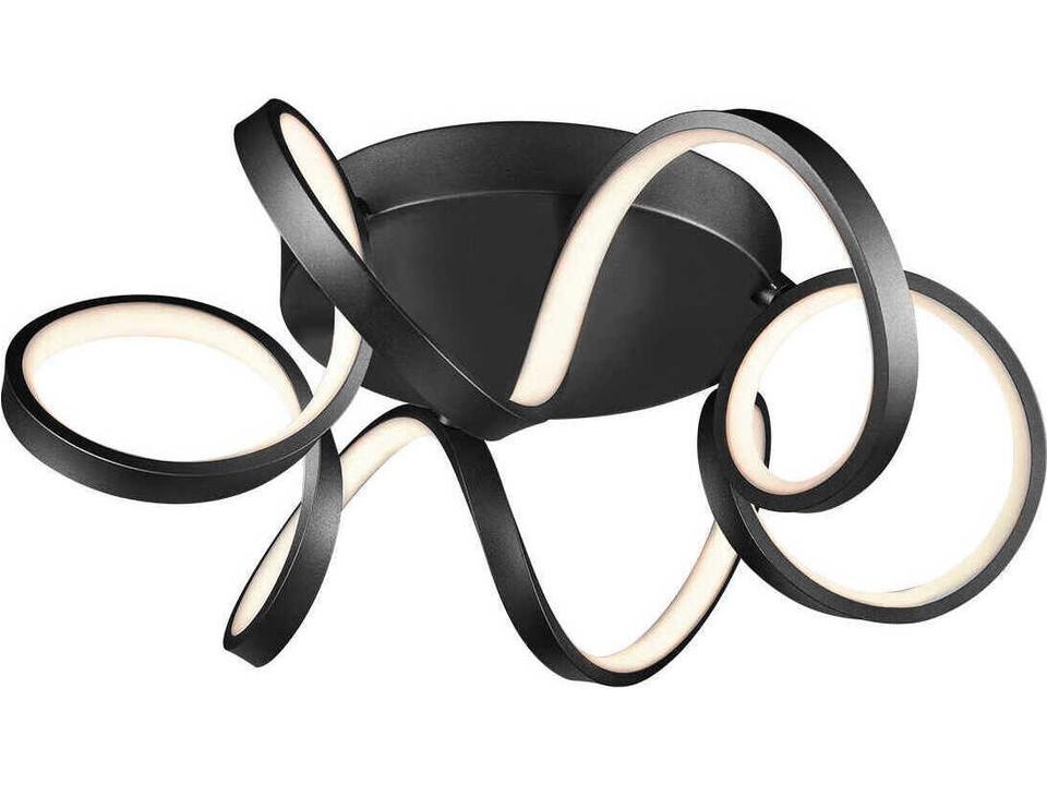Synergy 20-Inch Black LED Flush Mount