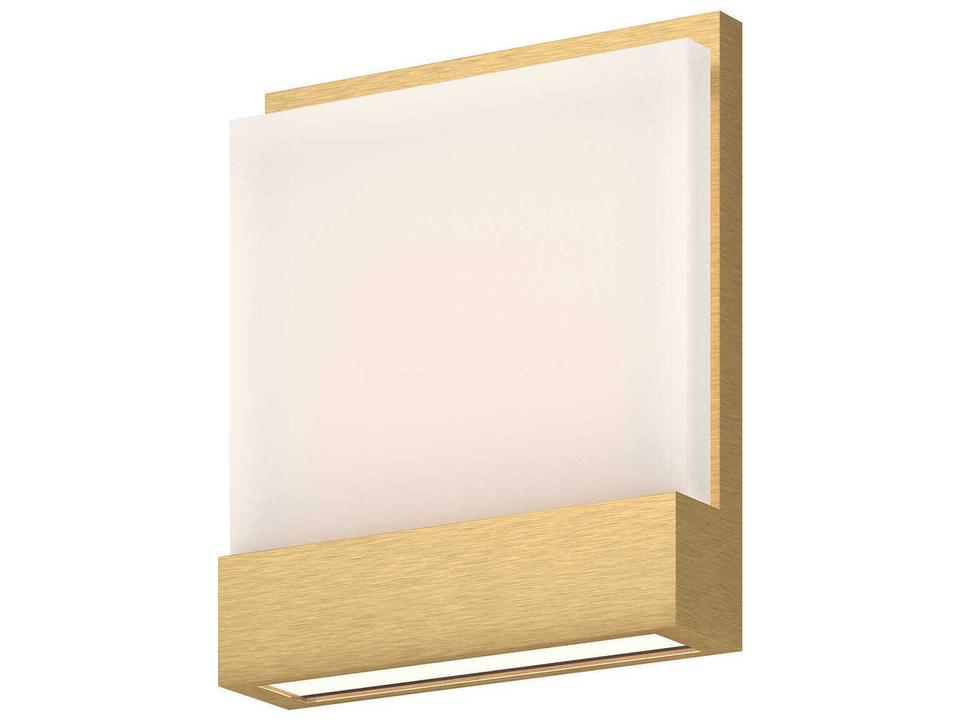 Guide LED Outdoor Wall Sconce in Brushed Gold