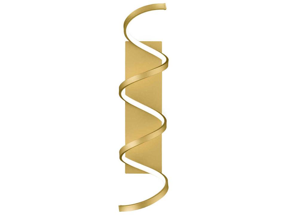 Synergy LED Wall Sconce in Antique Brass with White Silicone Diffuser